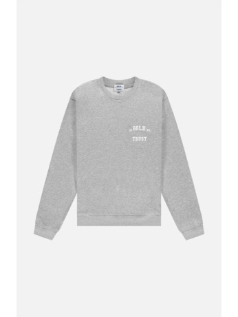 De Out Sweater Grijs Melange Unisex