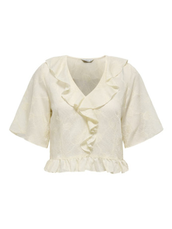 Regular Fit V-Neck Short Sleeves (S/S) Stijlvolle vrouwelijke top met V-hals ontwerp