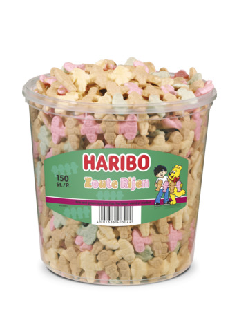 Haribo Zoute Rijen 150 stuks