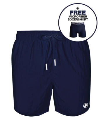 Jongens Zwembroek Effen Tealish Blue