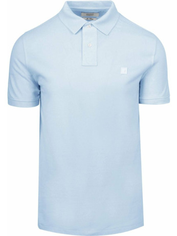 King Essentials The Rene Poloshirt Lichtblauw