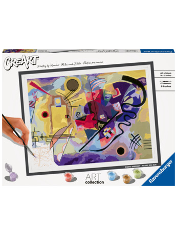 Ravensburger CreArt Yellow, Red, Blue (Kandinsky) - Schilderen op nummer voor volwassenen