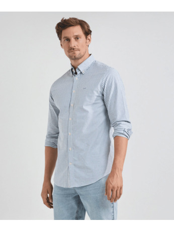 Sretch Oxford Shirt Big Stripe