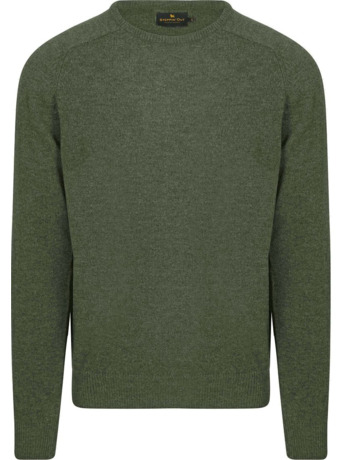 Steppin' Out Trui Lamswol Olijfgroen