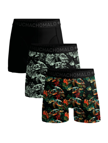 Jongens 3-Pack Boxershorts Print/Print/Effen Print/Print/Black