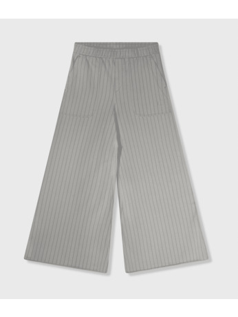 10DAYS Dames wijde joggingbroek met krijtstreep katoen