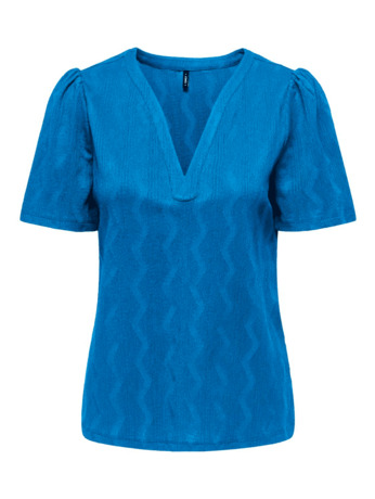 ONLDIA S/S V-NECK PLEAT TOP CS JRS