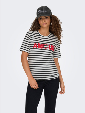 ONLKIKO LIFE S/S O-NECK TERRY TOP C