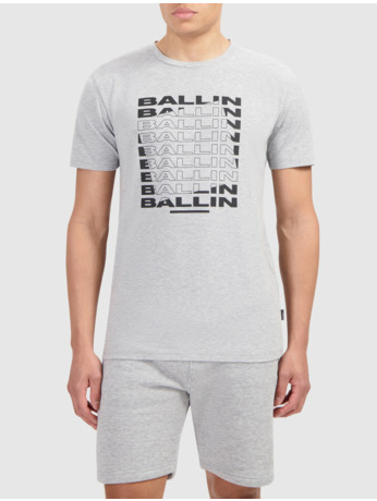 Gedraaid Logo Print T-shirt Mannen