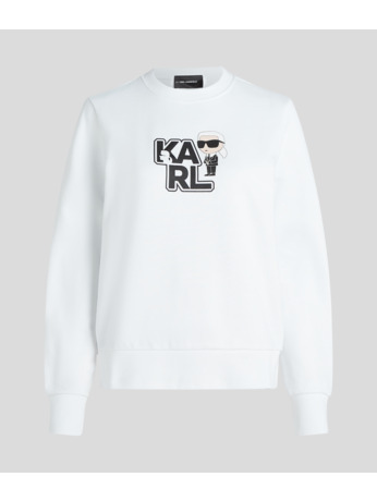 VARSITY KARL PRINT SWEATSHIRT