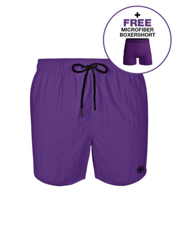 Heren Zwembroek Effen Pinkish Purple