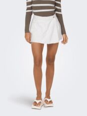 ONLTEXAS REG WHITE PUNCH DNM SKORT