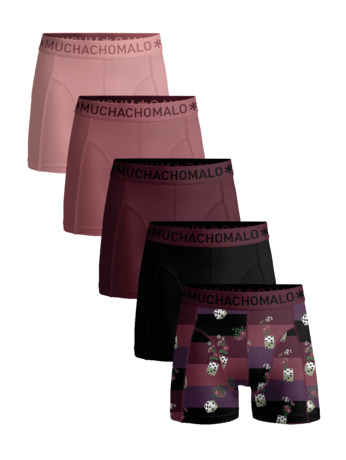 Heren 5-Pack Boxershorts Print/Effen