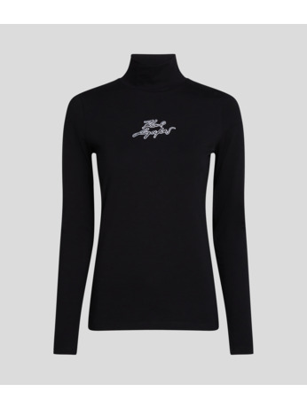 MOCK NECK LS T-SHIRT