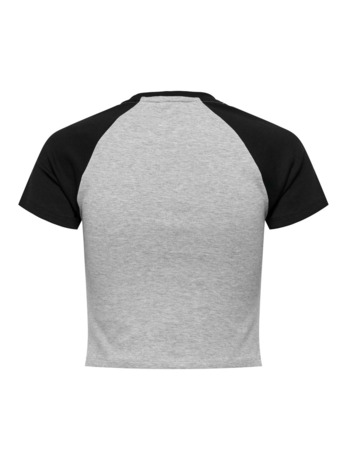 Regular Fit O-Neck Short Sleeves (S/S) Cropped O-hals T-shirt met korte mouwen voor lente/zomer