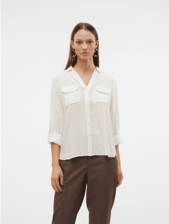 VMBUMPY LS GLITTER SHIRT WVN GA NOO