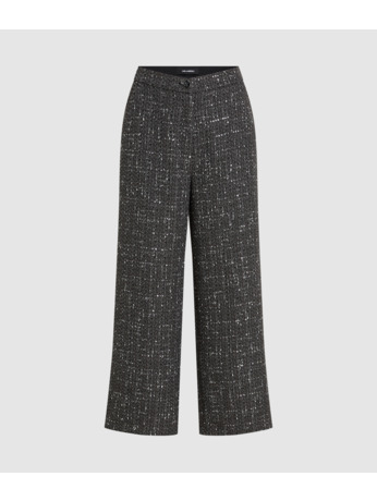 BOUCLE WIDE LEG PANTS