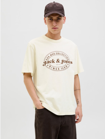 JJEDOVER PRINT TEE SS CREW NECK SN