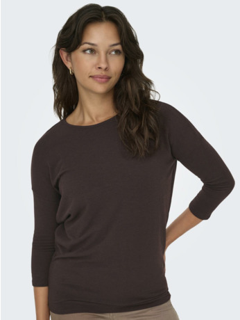 Loose Fit O-Neck 3/4 Sleeves (3/4) Top met ronde hals en 3/4 mouwen voor dagelijks comfort