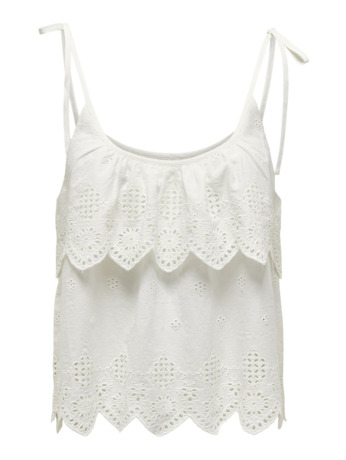 Regular Fit U-Neck Sleeveless (S/L) Mouwloze top met mooi sint-jakobsschelpdetail en U-hals