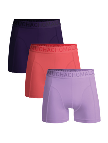 Heren 3-Pack Boxershorts Microvezel Effen Purple/Pink/Lila