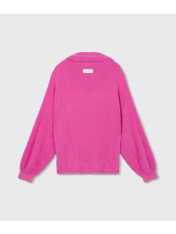 10DAYS Dames harige trui polo sweater polyamide
