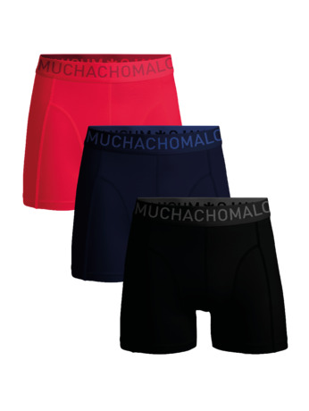 Heren 3-pack Boxershorts Microvezel Black/Blue/Red