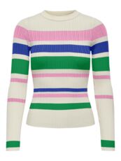 ONLSANDRI LS STRIPE O-NECK KNT