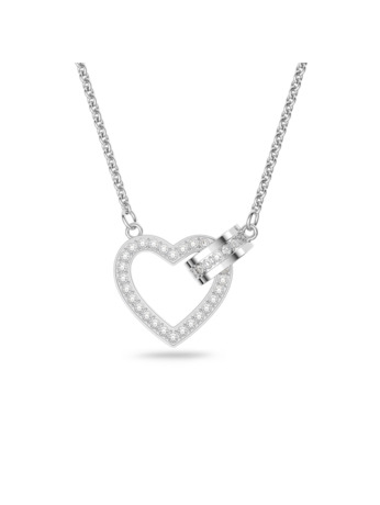 Lovely Necklace Rhodium shiny Crystal