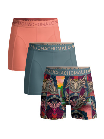 Jongens 3-Pack Boxershort Print/Effen Print/Blue/Pink