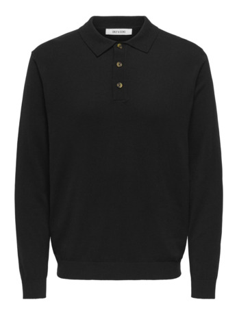 Polo met lange mouwen (L/S) met normale pasvorm Heren