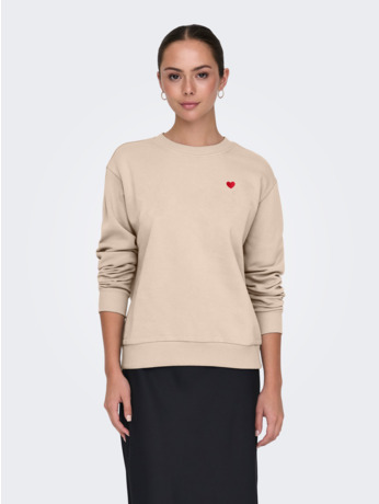 JDYPARIS L/S  EMB SWEAT JRS